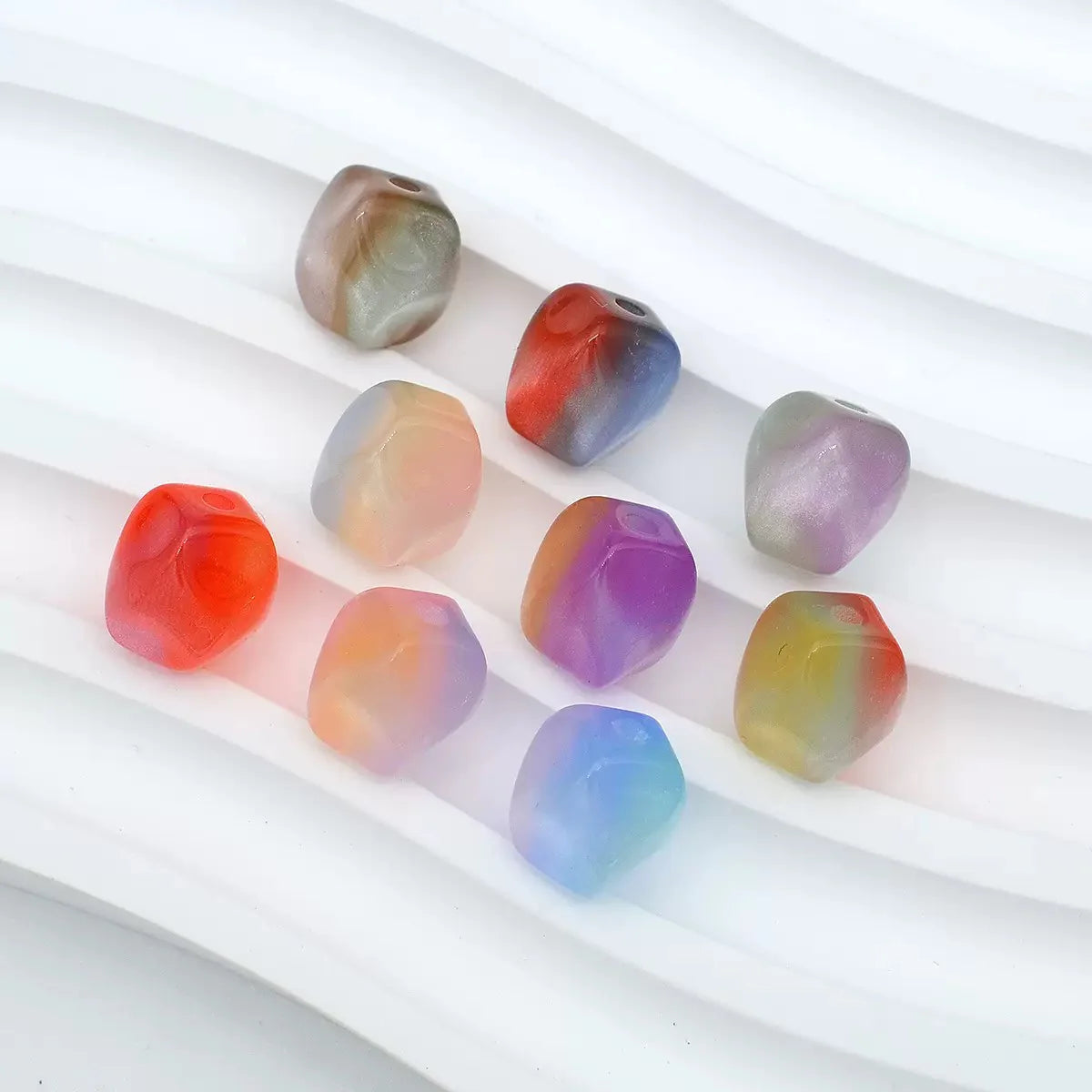 !!! DIY Special-Shaped Magic Colored Frosted Beads